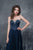 Nina Canacci - 1391 Bejeweled Sweetheart A-line Dress In Blue