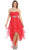 Strapless Shirred Bodice  Hi-low Prom Dress