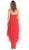 May Queen - MQ958 Strapless Shirred Bodice  Hi-low Prom Dress