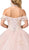 Dancing Queen - 1395 Embellished High Halter Ballgown In Pink