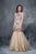1398 Sequined Halter Neck Mermaid Gown
