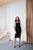 Saiid Kobeisy - Pre-Fall19-13 Beaded Sleeve Knee Length Sheath Dress In Black