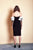 Saiid Kobeisy - Pre-Fall19-13 Beaded Sleeve Knee Length Sheath Dress In Black