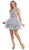 May Queen - One Shoulder Surplice Tiered Cocktail Dress