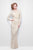 Primavera Couture - Long Sleeve Luxurious Floral Sequined Long Sheath Gown  1401 in Neutral