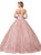 Dancing Queen - 1402 Strapless Embellished Sweetheart Ballgown In Pink and Gold