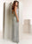 Jasz Couture - 1405 Beaded Deep Halter V-neck Sheath Dress In Blue