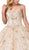 Dancing Queen - 1406 Strapless Embellished Sweetheart Ballgown In Neutral