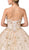 Dancing Queen - 1406 Strapless Embellished Sweetheart Ballgown In Neutral