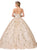 Dancing Queen - 1406 Strapless Embellished Sweetheart Ballgown In Neutral
