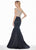 Ashley Lauren - 1407 Jewel Encrusted Off Shoulder Mermaid Gown In Black