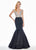 Ashley Lauren - 1407 Jewel Encrusted Off Shoulder Mermaid Gown In Black