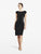 Daymor Couture - Cut Out Bateau Cocktail Dress 152 in Black