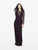 Daymor Couture - Sheer Long Sleeve Evening Gown 155 in Purple