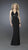 La Femme - Stunning V-neck Prom Dress with Jeweled Waist 14153 in Black