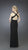 La Femme - Stunning V-neck Prom Dress with Jeweled Waist 14153 in Black