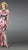 La Femme - Printed Halter Elegant Dress with Cut-Outs 14209 in Pink and Black