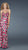 La Femme - Long Printed Dress 14221 in Pink