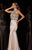 Angela & Alison - 51001 Bedazzled High Halter Trumpet Dress In Neutral