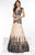 Angela and Alison - Lace Illusion Cap Sleeve Gown 51017 in Black, Neutral