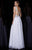 Angela & Alison 51047 Rhinestone Accented A-line Dress - 1 pc White In Size 14 Available in White