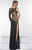 Angela & Alison - Embellished One Sleeve Sheath Dress 51074 in Black