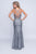 Nina Canacci - 1423 Sleeveless Plunging V-neck Trumpet Dress