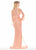 Ashley Lauren - 1423 Sequined Illusion Evening Dress In Pink