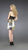 La Femme - Halter Cocktail Dress in Beaded Belt and Printed Skirt 14267 In Yellow