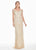 Ashley Lauren - 1429 Sequin Embellished Off-Shoulder Gown In Silver