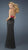 La Femme - Halter Printed Open Back Dress 14308 in Black and Pink