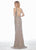Ashley Lauren - 1431 Sequined Sheath Evening Dress In Silver and Gray