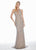 Ashley Lauren - 1431 Sequined Sheath Evening Dress In Silver and Gray