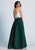 Dave & Johnny - 1435W Ornate Lace Two-Piece A-Line Dress in Green