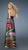 La Femme - Long Haltered Gown in Optical Multi-color Print 14369 in Black and Multi-Color
