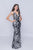Nina Canacci - 1436 Strappy Sequined Fitted Evening Gown In Black