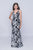Nina Canacci - 1436 Strappy Sequined Fitted Evening Gown In Black