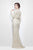 Primavera Couture - 1441 Strapless Sequined Long Gown with Bolero in Neutral