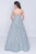 Nina Canacci - 1442 Beaded Floral Lace Deep V-neck A-line Dress