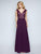 Nina Canacci - 1449 Embellished Lace Bodice A Line Gown In Purple