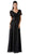 Cinderella Divine - Embellished Lace Scalloped V-neck Dress