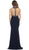 Illusion High Neck Embellished Evening Dress