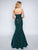 Nina Canacci - 1454 Embroidered Strapless Trumpet Evening Dress In Green