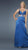 La Femme - 14572 Embellished Straps and Waistline with Side Cutouts Evening Dress In Blue