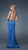 La Femme - 14572 Embellished Straps and Waistline with Side Cutouts Evening Dress In Blue