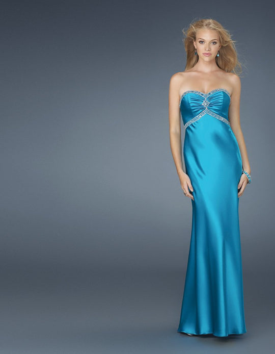 La Femme Gigi - 14574 Luminously Ruched Sweetheart Sheath Gown