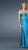 GiGi - Luminously Ruched Sweetheart Sheath Gown 14574 In Blue