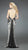 La Femme - Animal Printed Evening Long Gown 14587 In Black and White