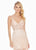 Ashley Lauren - 1459 Sparkly Beads and Sequins Sheer Evening Dress In Pink and Neutral