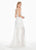 Ashley Lauren - 1459 Sparkly Beads and Sequins Sheer Evening Dress In White